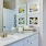 a bathroom with a large mirror
